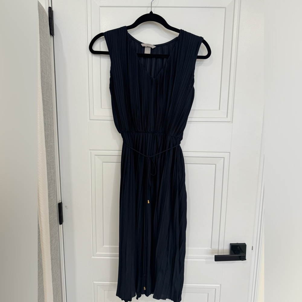 H&M navy blue Sleeveless V Neck Maxi Dress - never worn